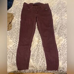 Old Navy Size 4 Regular Purple Khaki Pants